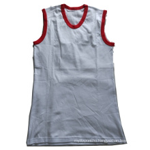 Latest design custom men sleeveless vests made of 100 cotton